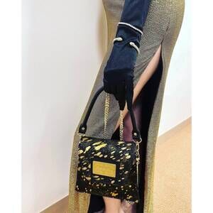 NEW BELLE D'AMOUR women's the kiki handbag in gold/gold
